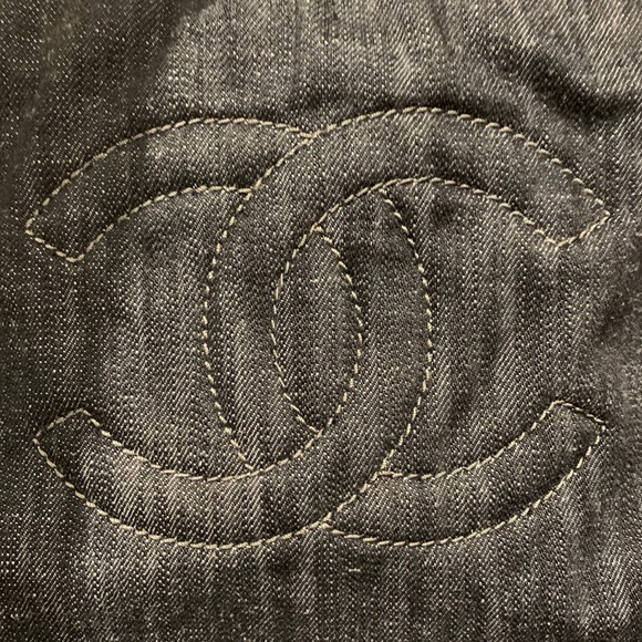 Chanel Denim Drawstring Tote Bag - Picture 9 of 16